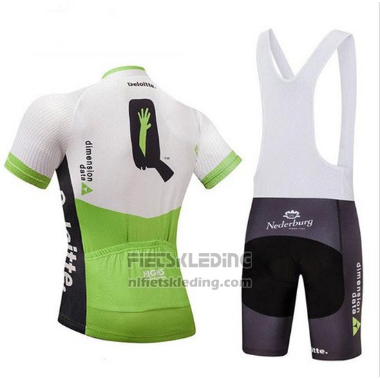 2018 Fietskleding Dimension Data Wit en Groen Korte Mouwen en Koersbroek